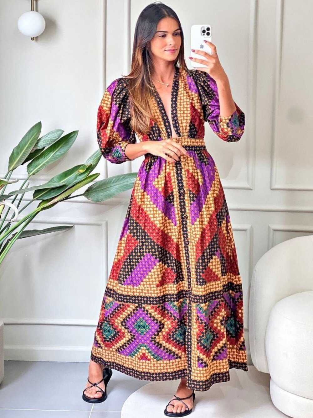 AMAZING FARM Rio AWAVENA Maxi Dress sz XS NWT - Brazil Line Exclusive!!!!!